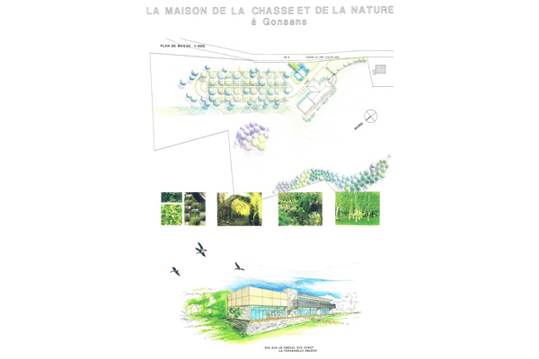 argos architecture, urbanisme, aménagement paysagé de la maison de la chasse à Gonsans